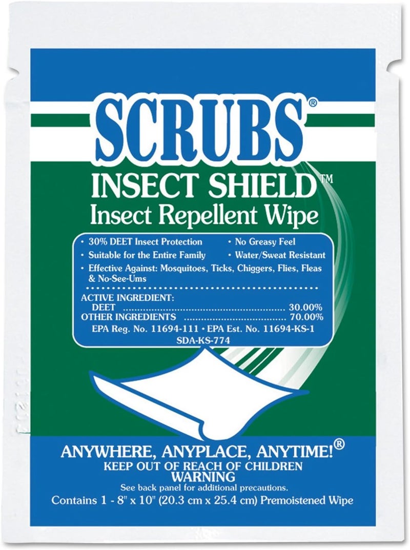 -91401-INSECT SHEILD INSECT REPELLANT TOWEL 1/PACKAGE